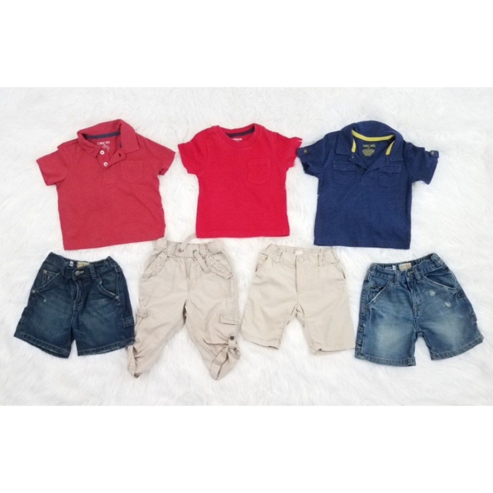 Toddler Boys Shorts and Shirts Summer Lot 18M